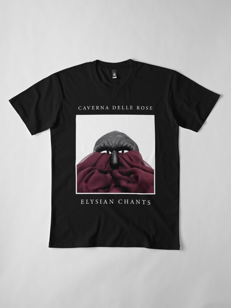 caverna-delle-rose-elysian-chants-merchandising-design-diego-cinquegrana-work-93464224-premium-t-shirt
